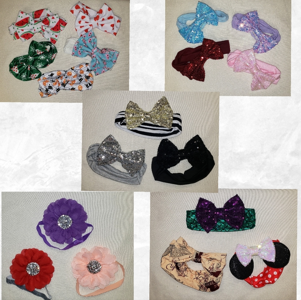 18 Girls Headbands